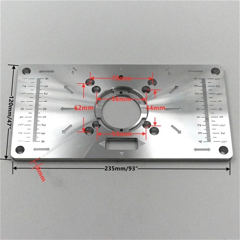 Imagem -04 - Roteador de Alumínio Multifuncional Mesa de Trituração Placa Inserção Trimmer Máquina Gravura Ferramentas Bancada Madeira