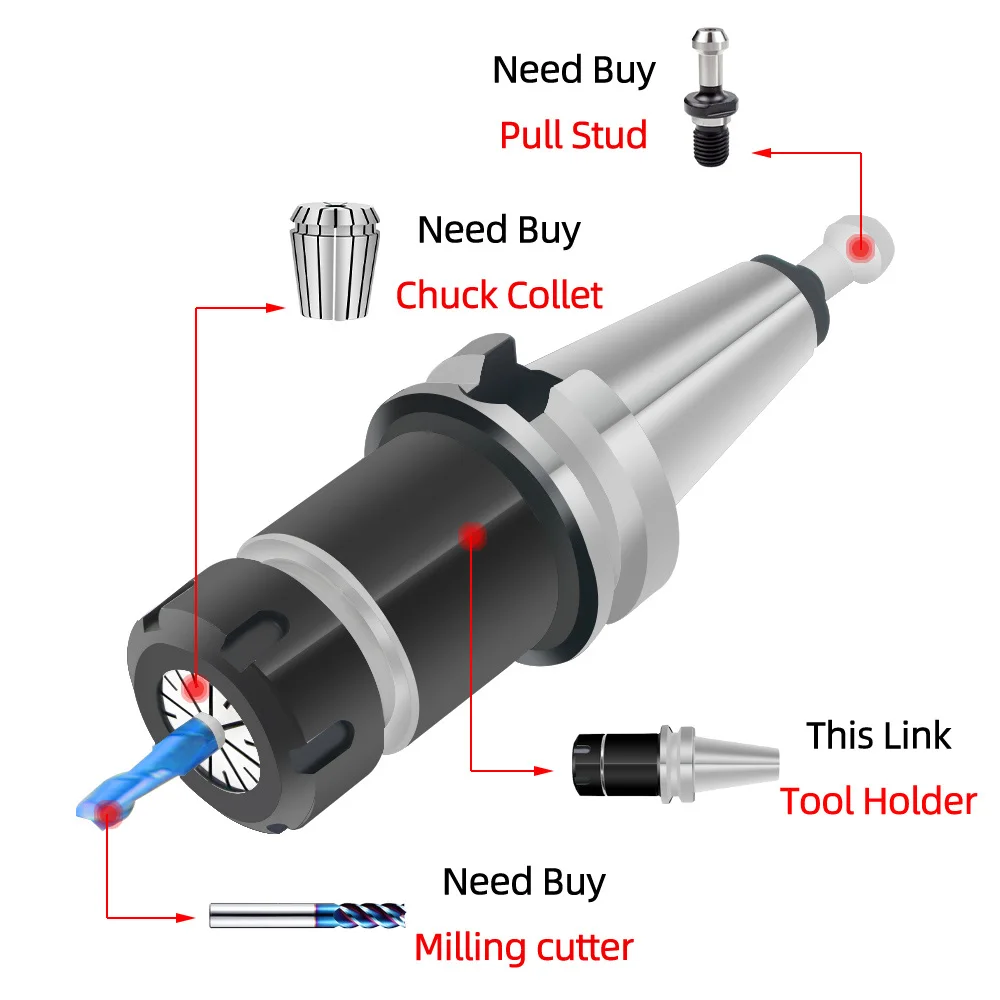 SK30 SK40 SK50 ER16 ER20 ER25 ER32 ER40 Tool Holder DIN69871 ISO30 JT40 JT50 Knife Handle CNC Milling Tools Machining Center SK