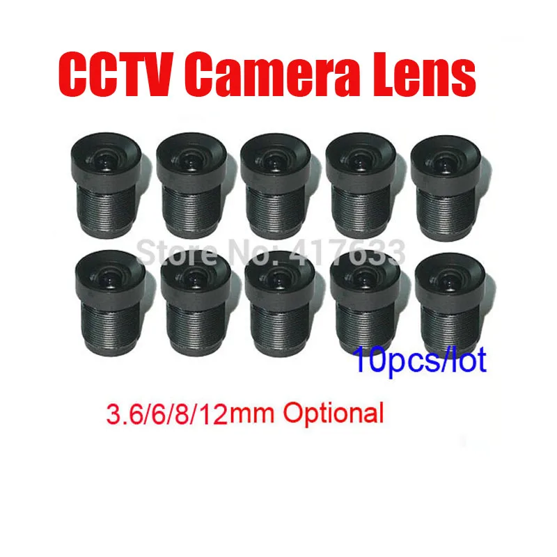 

10pcs/Lot CCTV Camera Board Lens 3.6mm 6mm Fixed Iris M12 Mount Wholesale For CCTV Analog / IP Camera