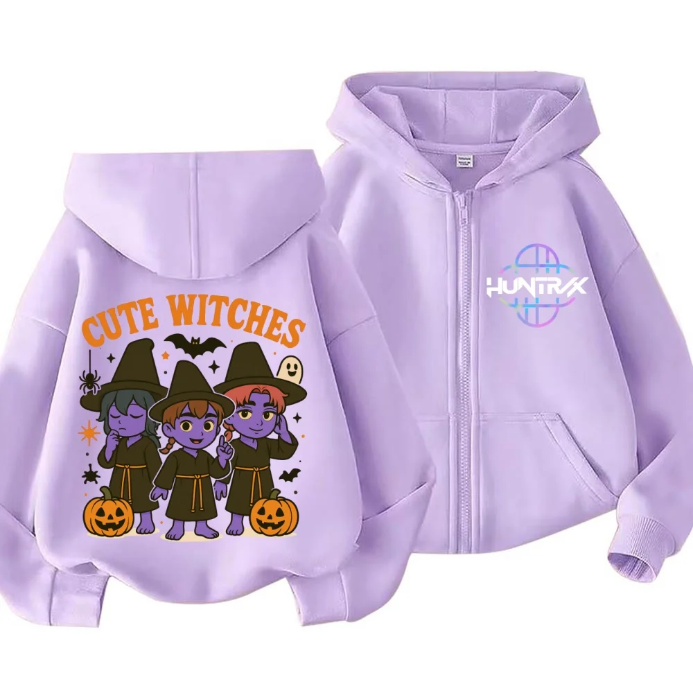 

Anime Hot Kpop Devil Hunter Hoodie Autumn/Winter Harajuku Halloween Zipper Hoodie Men's and Women's Long Sleeve Sportswear Casua