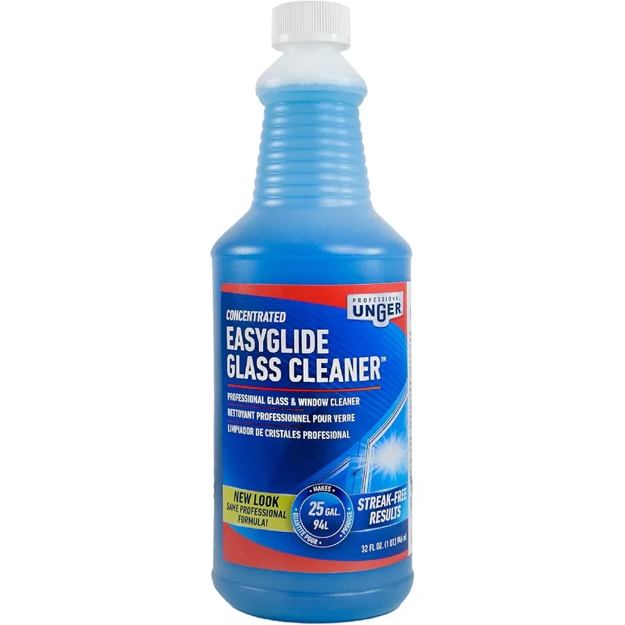 

Профессиональный концентрат для чистки стекол: формула без разводов, без аммиака, 32 унции для окон, зеркал и автоматической очистки стекол