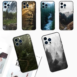 Beautiful Nature Forest Tree Case For iPhone 14 13 12 11 15 16 Pro Max Plus XS Max X XR 7 8 Plus 13 12 Mini Phone Cover