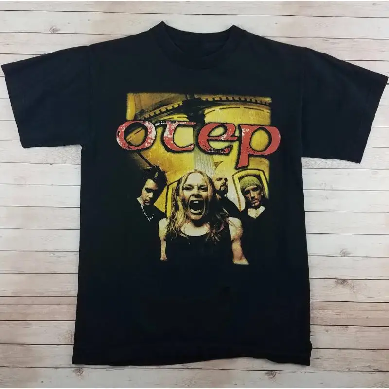 Vtg Otep Band Tour For Fans Хлопковая черная футболка в полный размер Bl054