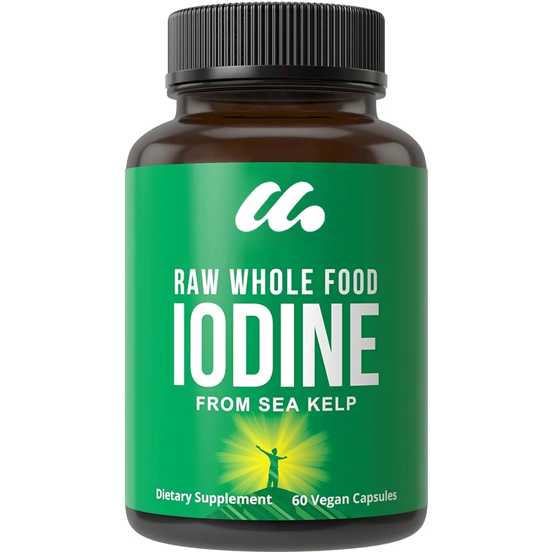 Original whole food iodine supplement from organic kelp (Ascophyllum Nodosum). 60 vegetarian capsules