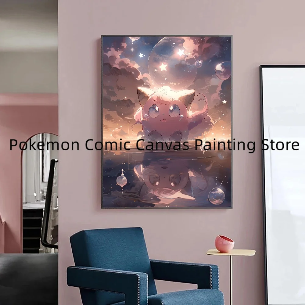 

Japanese Animation Pokemon Surrounding Wall Stickers and Posters for Bedroom Decoration Pictures Christmas Gift for Children