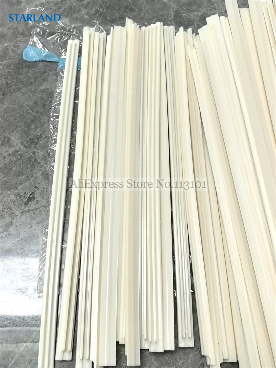 2 Pcs Scraper Strips Accessories For Metal Agitator Shaft Donper Soft Serve Ice Cream Machines 1.6cm Width 410mm 400mm 336mm