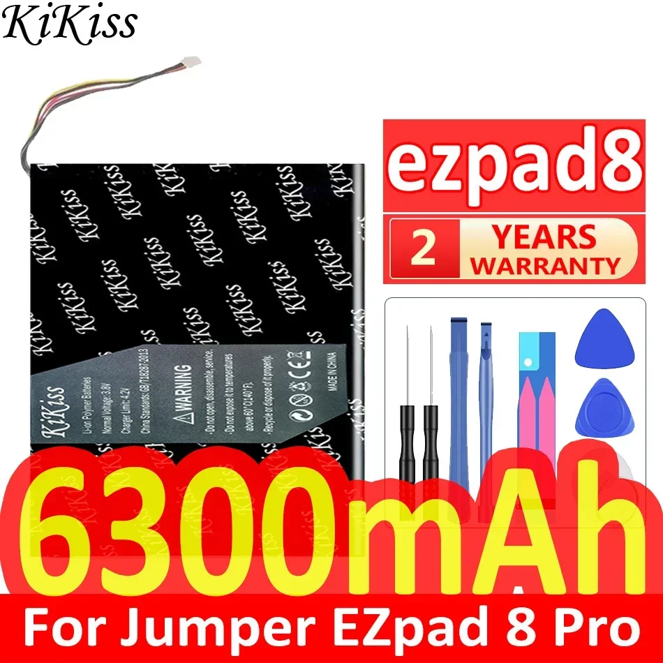 KiKiss Battery 6300mAh For Jumper EZpad 8 Pro  ezpad8 pro 8pro 7PIN 5Wire Plug Laptop