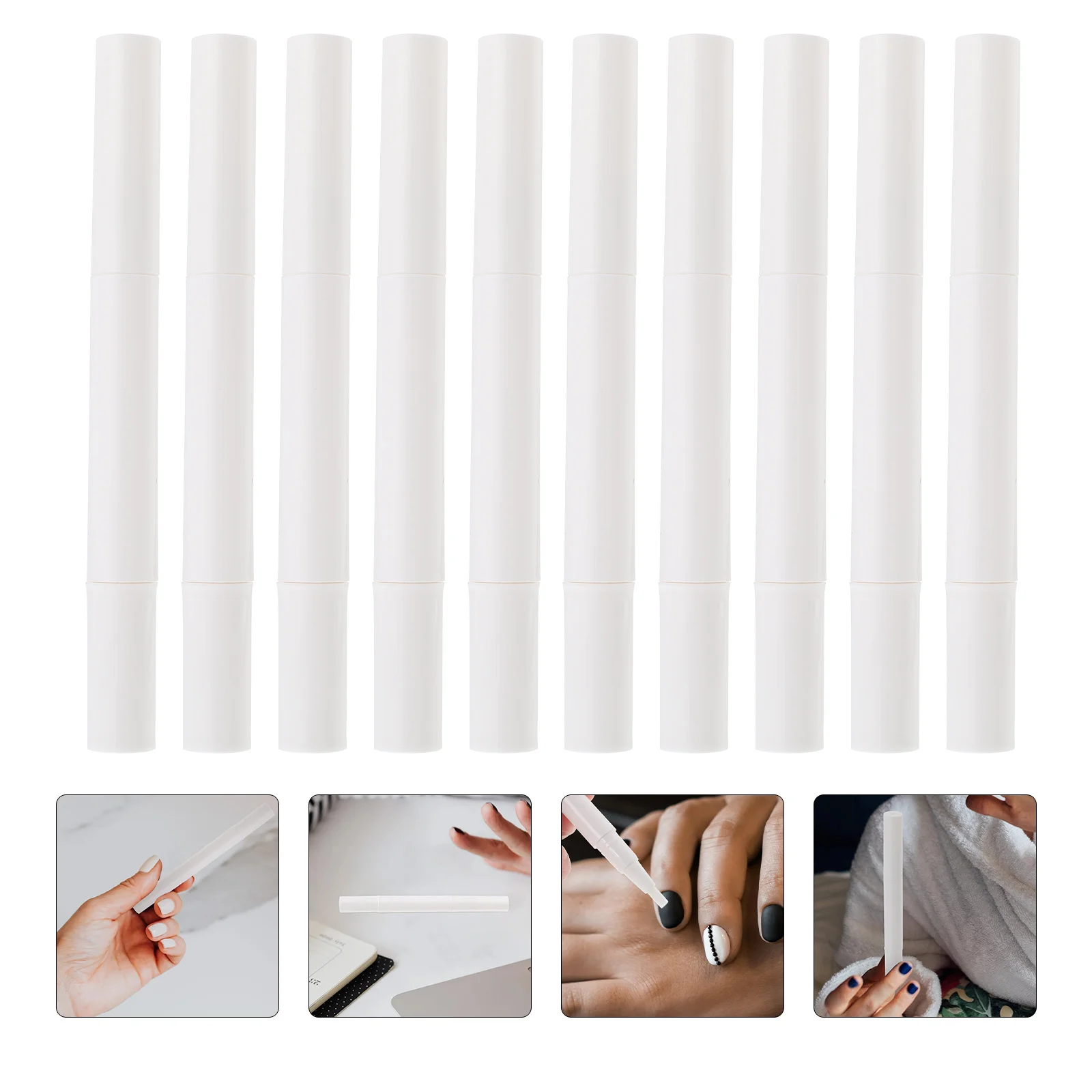 

10 Pcs Nail Polish Twist Pen Nutrition Oil Tubes Filling Empty Supply Twisting Lip Makeup Essential Pens