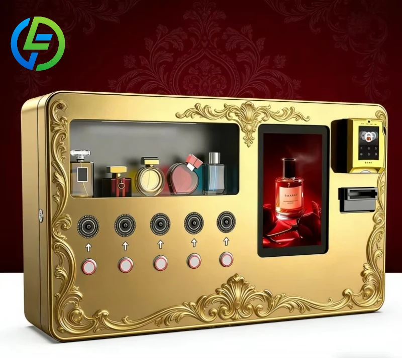 Perfume Vending Machine for Hotel/Gym, Wall-Mounted Compact Design, Supports Cash/Card/Coin & 24/7 Operation Custom