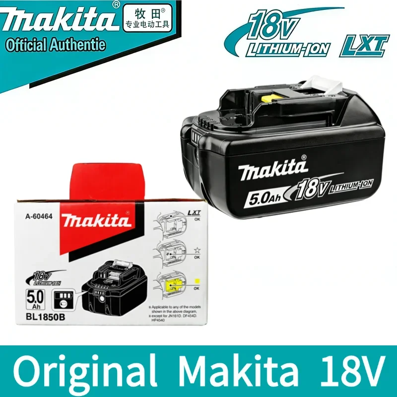 

100% original Makita 18V battery 5.0Ah 6.0Ah BL1860B BL1850B Makita 18V power tool rechargeable battery Makita 18V charger