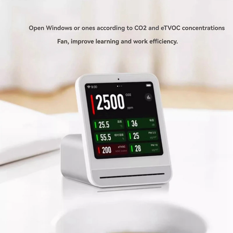 Air Monitor 2 Smart Home Touch Screen Control Temperature Humidity Sensor CO 2 PM2.5 Detector For Mihome App