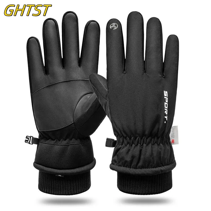 Winter Cycling Gloves Unisex Anti-Splashing Warm Windproof Touch Screen Bicycle Riding Cold-Proof 3M장갑 Outdoor Sports Gloves