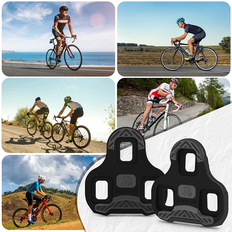 BUCKLOS Bicycle Cleats for LOOK KEO Road Bike Pedal Cleats 0/4.5/9 Degree Floating Self-Locking Cycling Shoes Cleats for KEO image 6