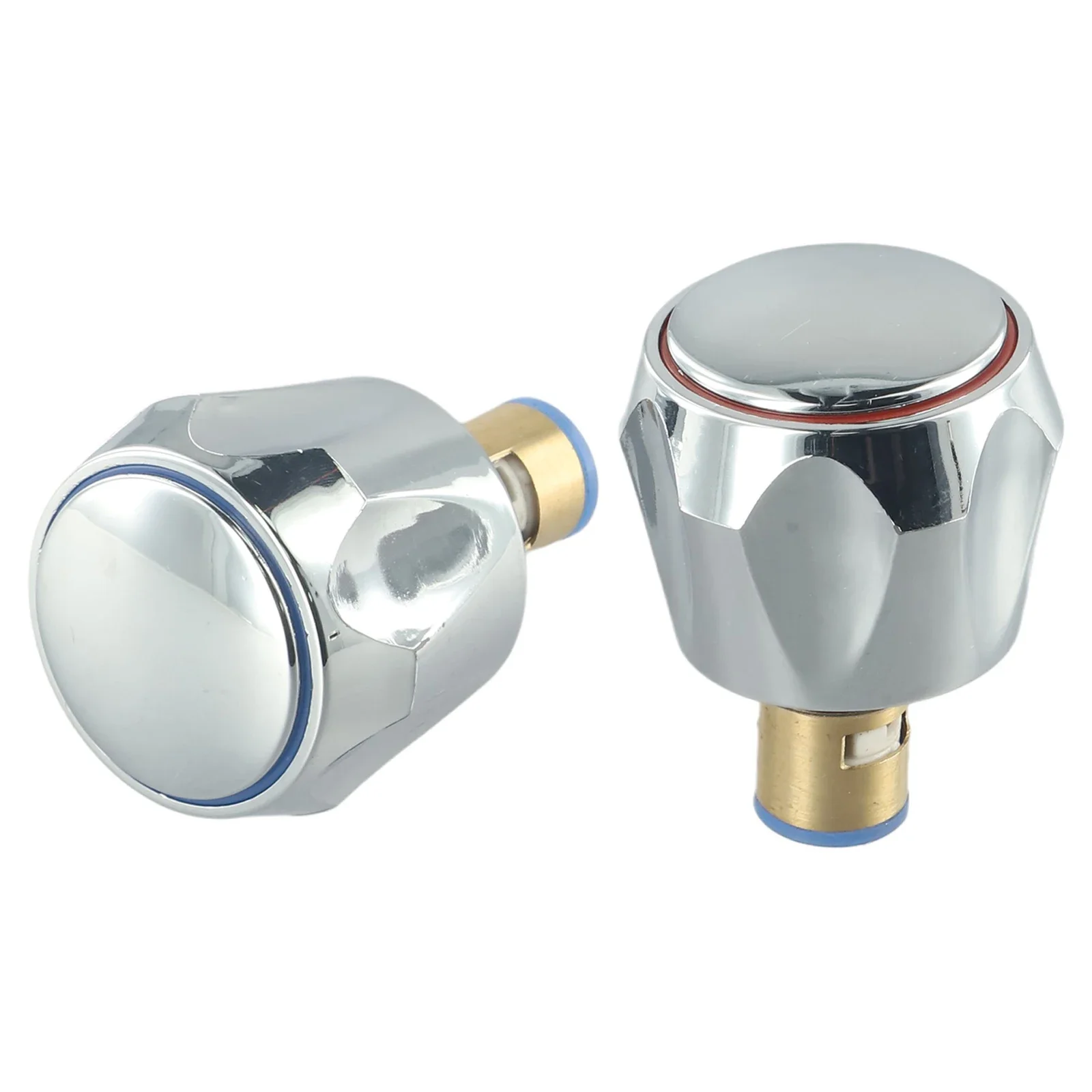 Hot C+old Faucet Tap Handle Knob Copper Valve Tap Reviver6+-Conversion Kit 1/2 Inches Eplacement Heads Thread Basin Sink Washer