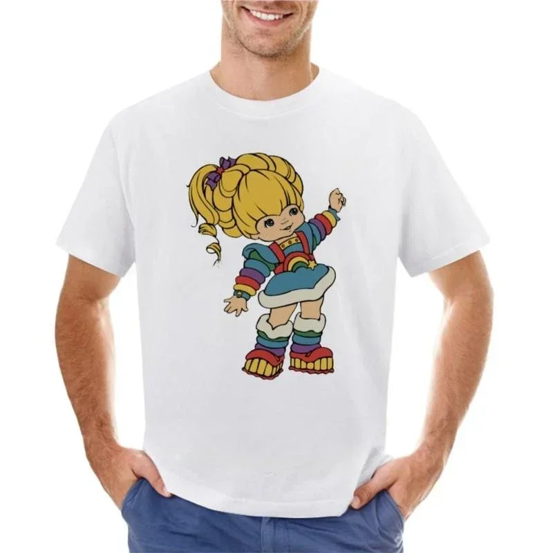 2024 men Rainbow Brite For lover Kids Since 80s T-Shirt graphics t shirt black t shirts blank tee anime clothes t shirt