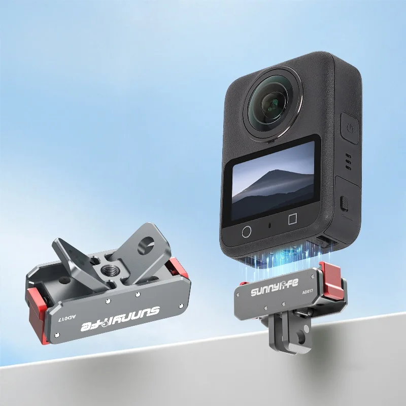 Magnetische Schnellwechsel-Adapterbasis für DJI Osmo 360 Action 5 Pro/4/3 Stabile Installation Faltbarer Halter Schnellwechsel-Kamera