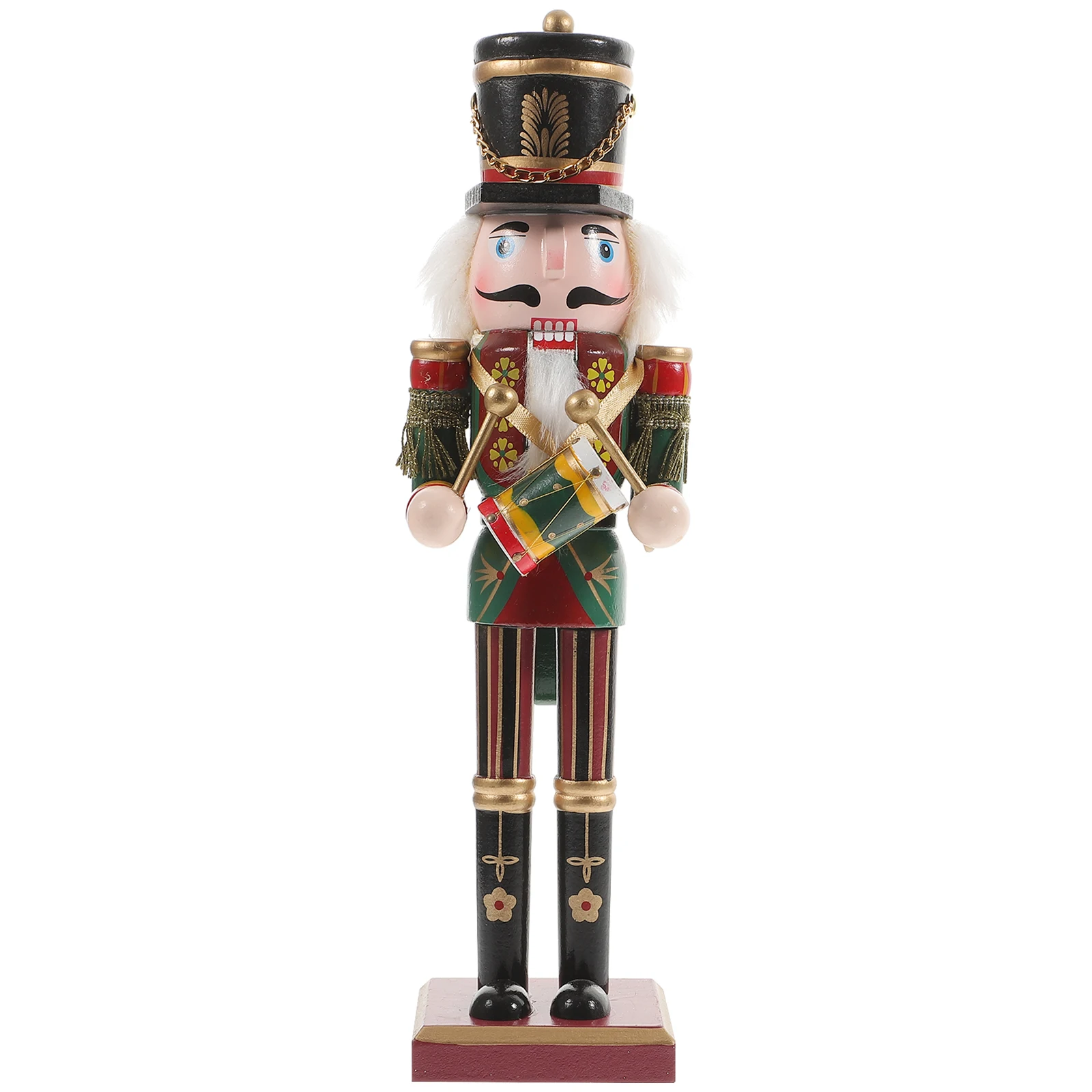 

Wooden Ornament Christmas Decoration Xmas Party Supplies Tall Nutcracker Soldier Unique Christmas Figures Working Nutcracker