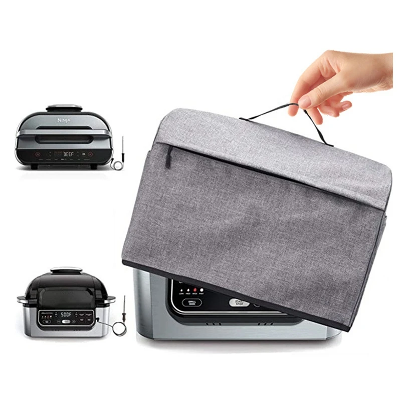 Kitchen Toaster Cover Air Fryer Cover Kitchen Dust Cover Toaster Cover With Pockets For Ninja Foodi Grill