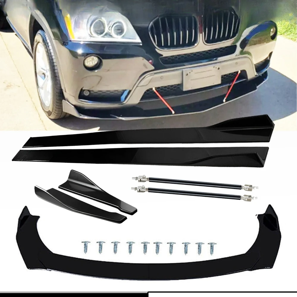 

FOR BMW 4 SERIES F32 F33 F36 Front Splitter Bumper Lip Spoiler Glossy Black Side United States