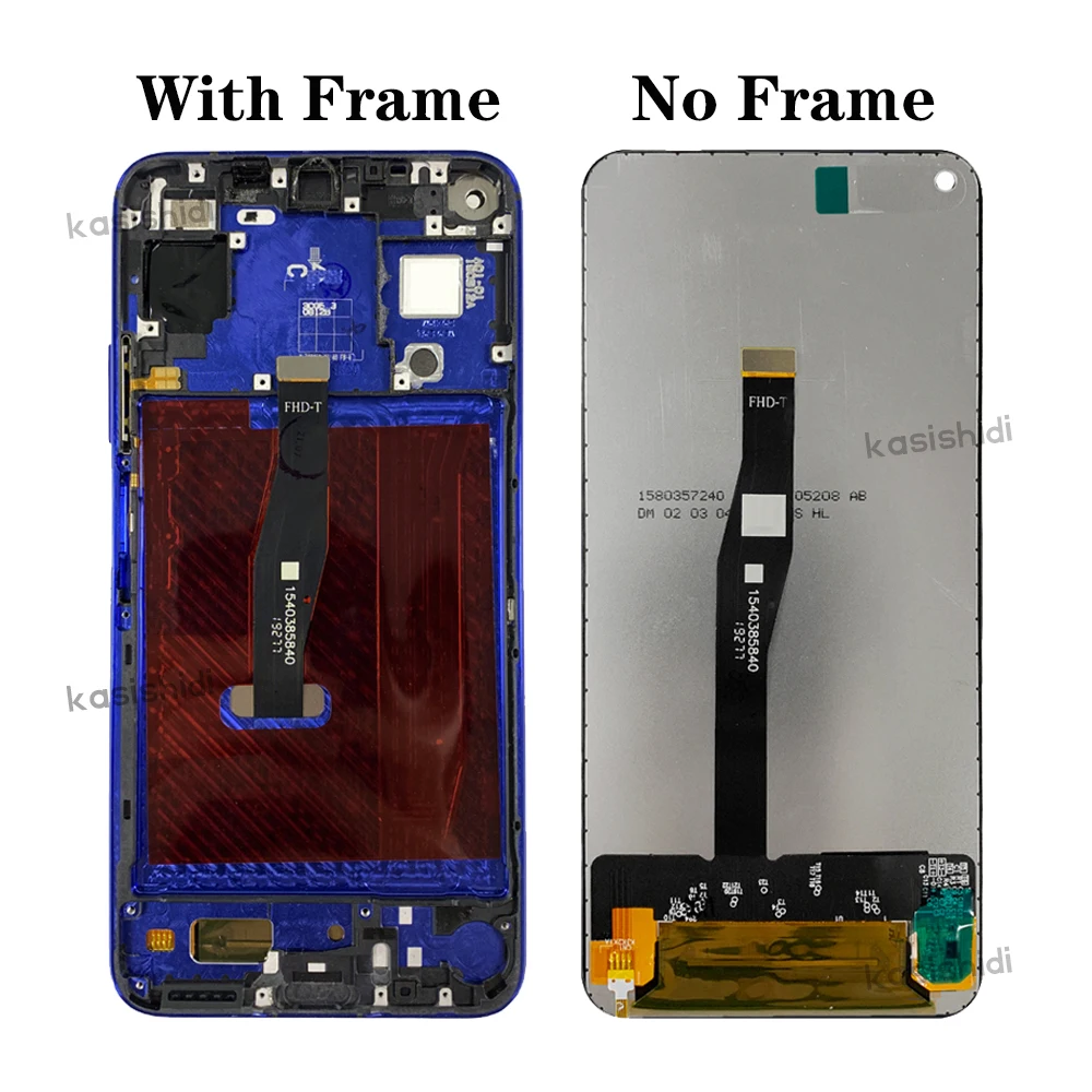 LCD For Huawei Nova 5T LCD Display Touch Screen Digitizer NO/With Frame Assembly for  Replacement 100% Tested