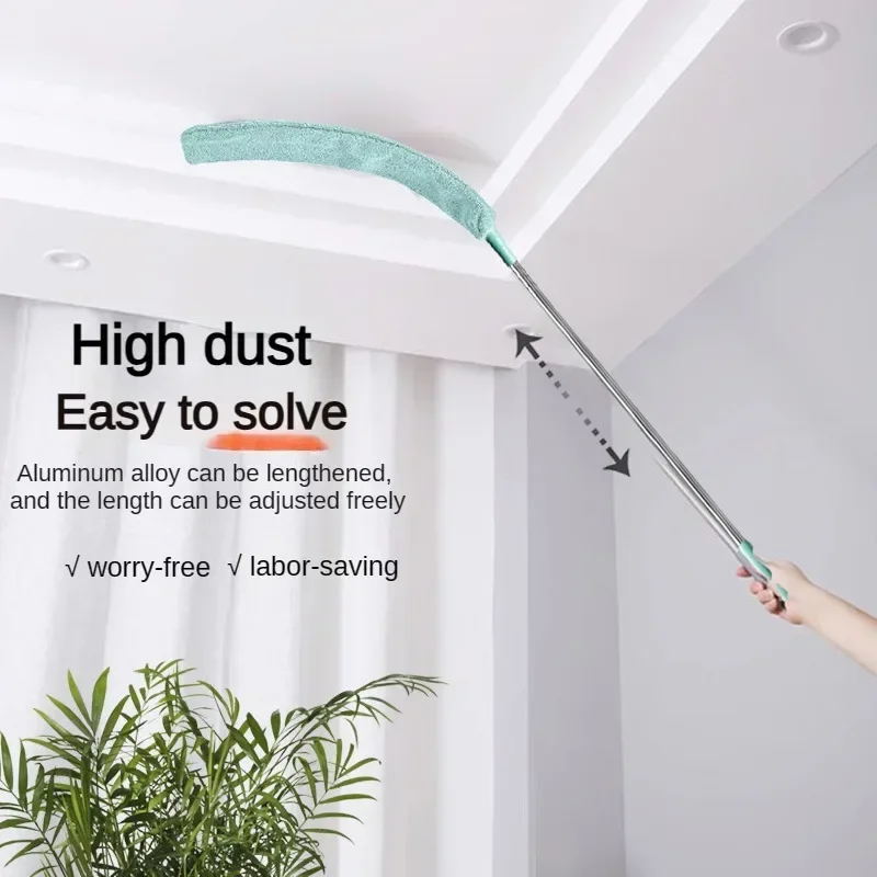 Telescopic Cleaning Duster Brush, Broom, Extended Crevice, Cobweb Microfiber Brush, Bendable Household Dust Cleaner