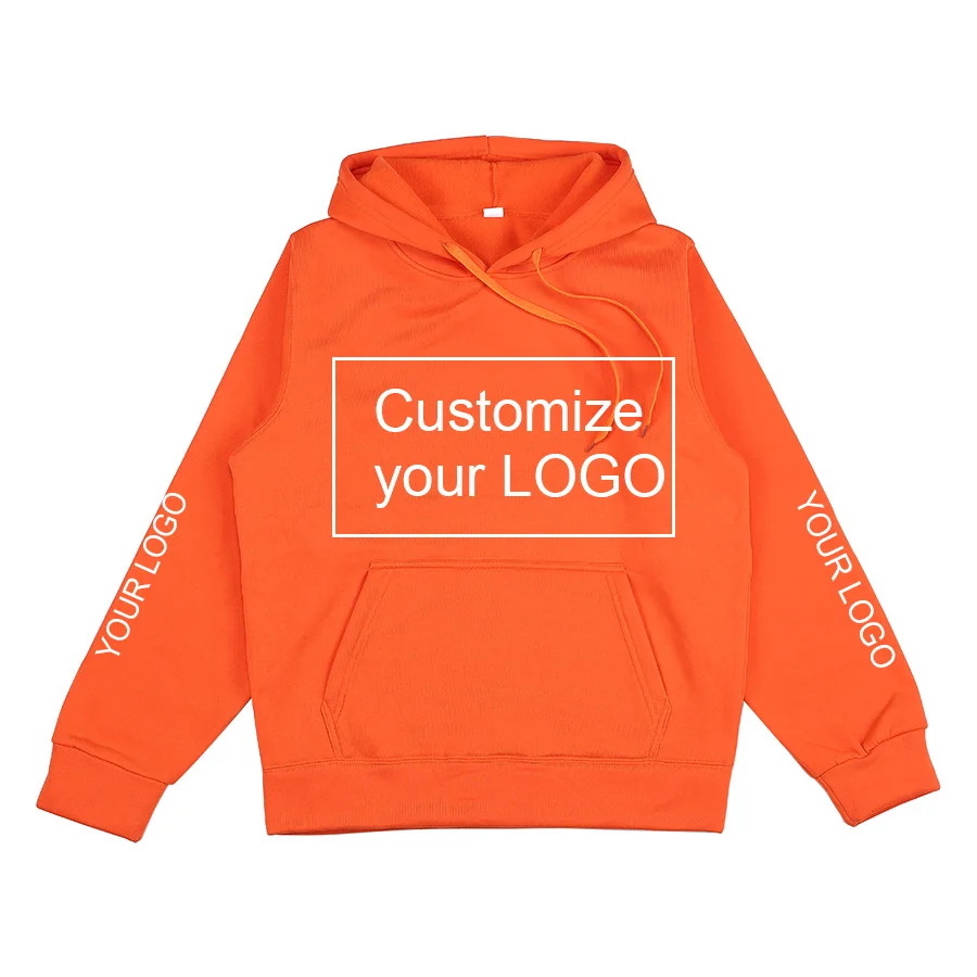 Customized Hoodie Customized Logo Personalized Hoodie Student Casual Custom Printed Text DIY Hoodie XS-3XL