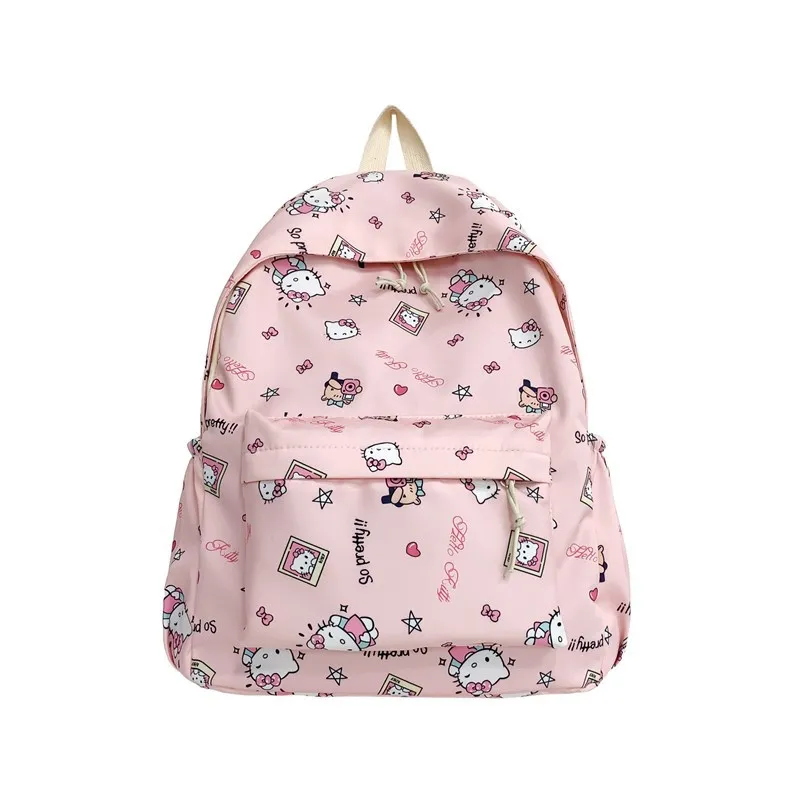 Hello Kitty School Bag Sanrio Children's Backpack Cute Large Capacity Children's School Bags For Girls Kids Travel Bag