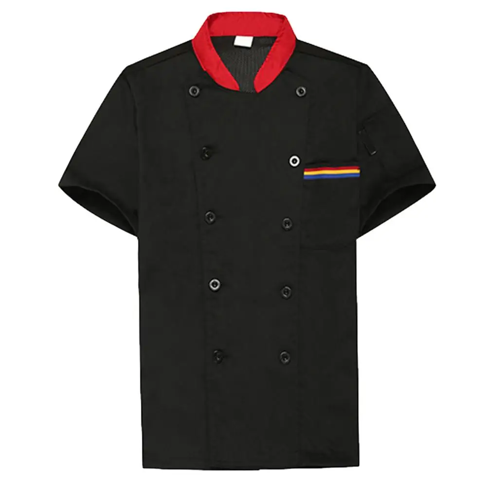 Ropa de trabajo de Chef, Camisa larga corta, pastelería, uniforme de cocina para hombres y mujeres