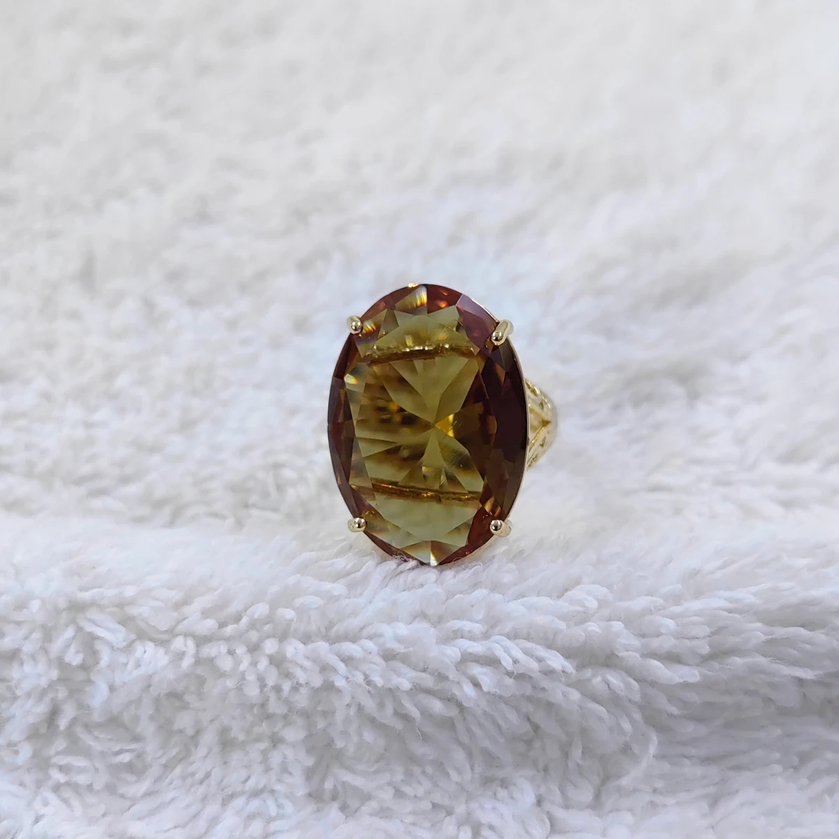 Türkischer Farbwechselnder Edelstein Sultanit Ornamente Ovaler Ring Mode Einfache Ringe für Damen Schmuck – Detail 15