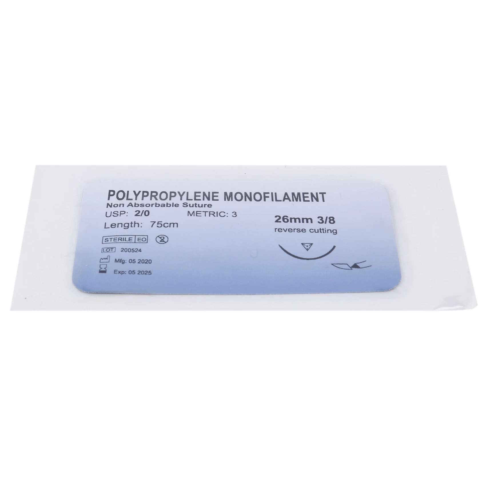 12 шт., полипропиленовые нити для нити, 2/0