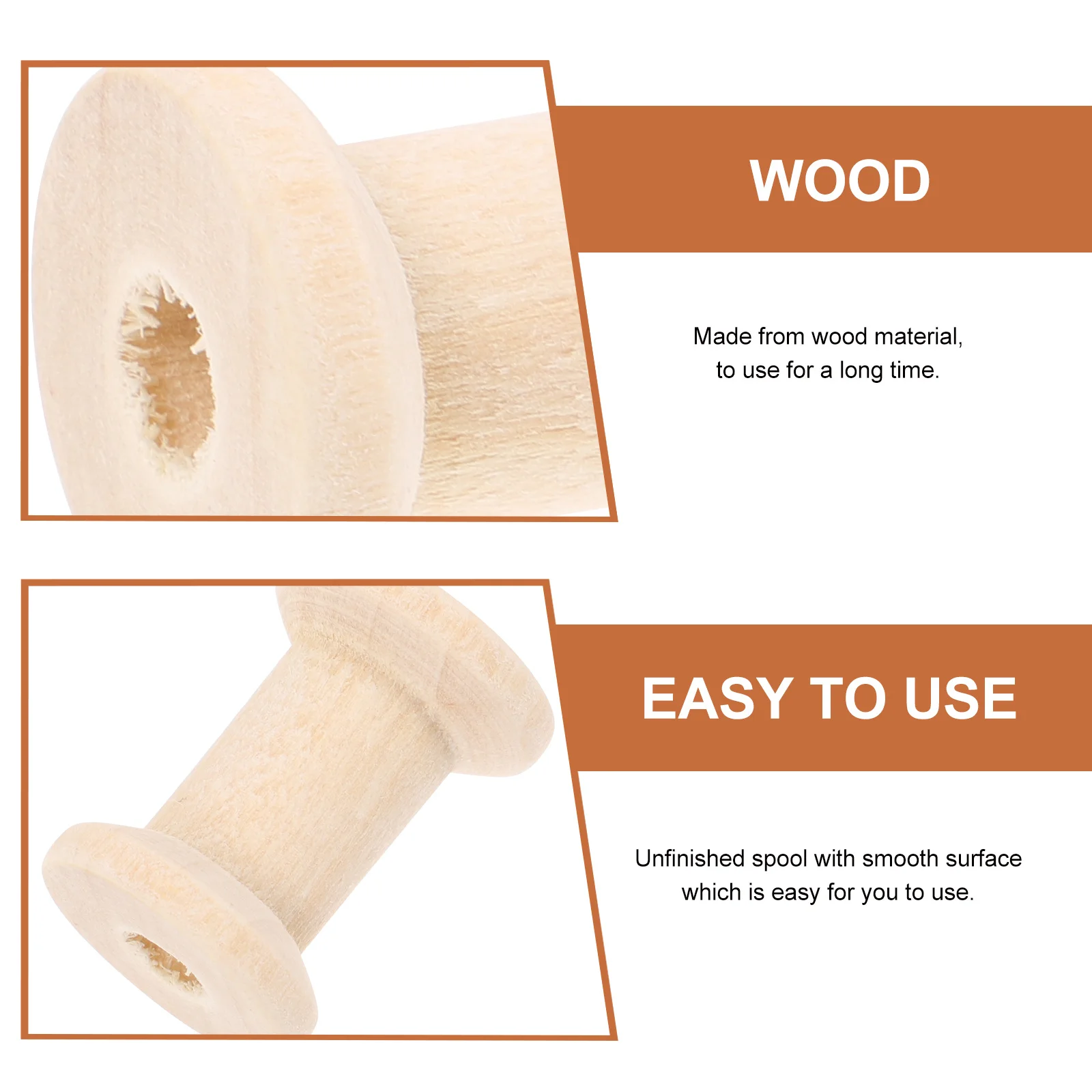 20 шт. деревянные катушки в форме незаконченного часового стекла для рукоделия