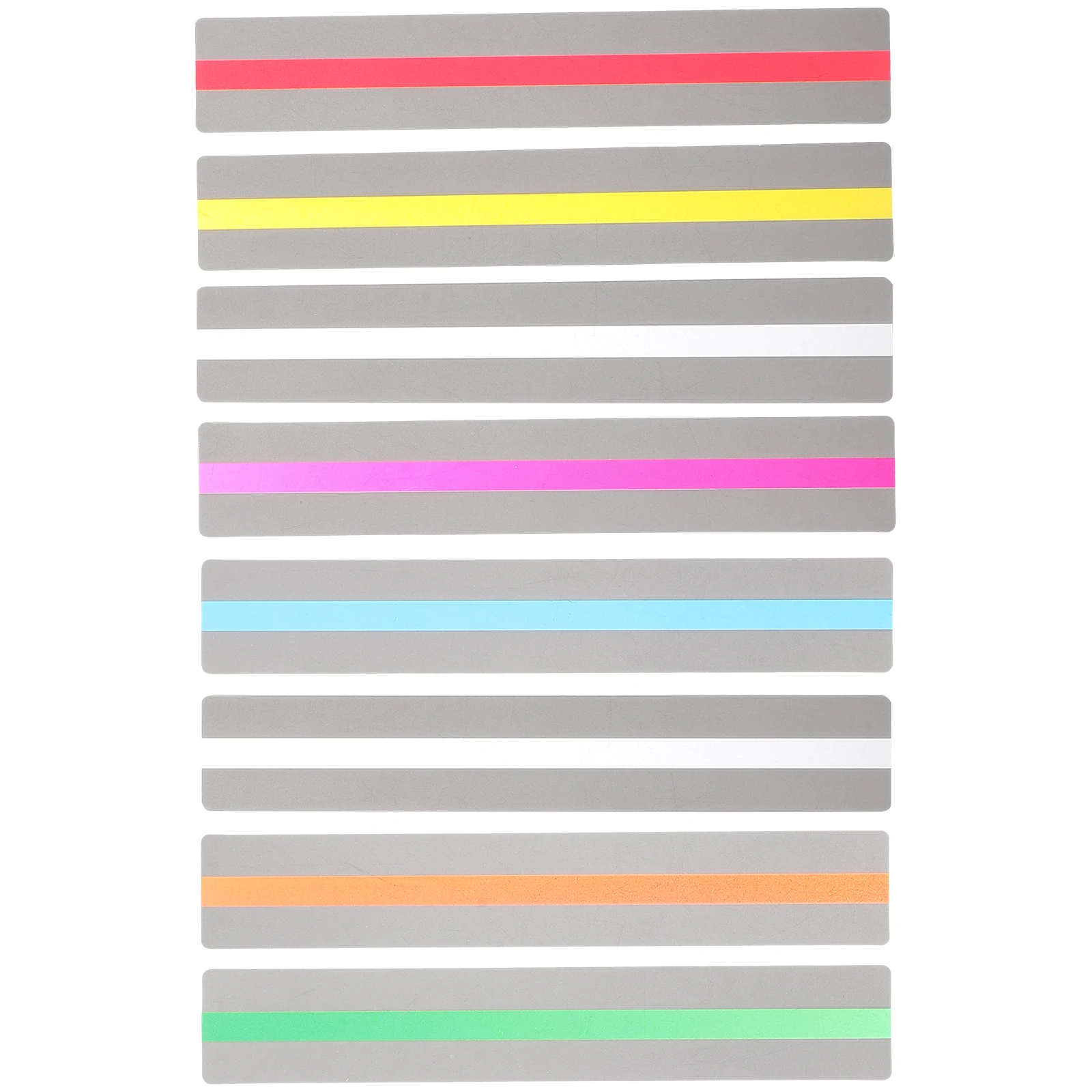 

8PCS Reading Strip Bookmark Dyslexia Strips Guided Tracking Rulers Colored Lamination Household Students Bookmarks Reading Guide
