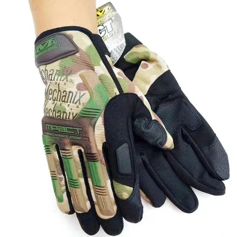 Tactical Half Full Finger Super Mechanic Long Finger Outdoor Sports Cycling Fitness Touch Screen Anti-slip Gloves