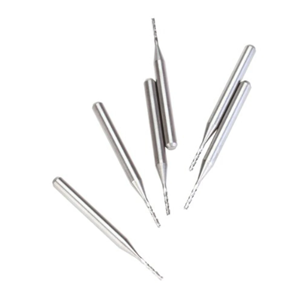 

10pcs Alloy Milling Cutter 1.0Mm Tungsten Steel Blade For Pcb Drilling Fiberglass Wood Plastic Carbide End Mill