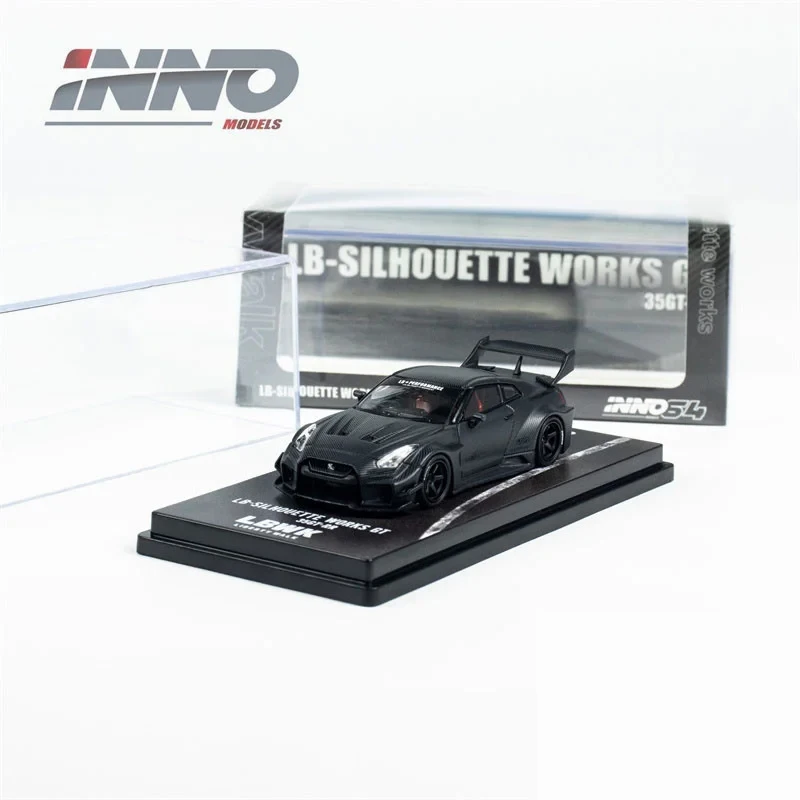 INNO 1:64 GTR R35 LBWK SUPER SILHOUETTE 35GT-RR Full Carbon Alloy Diecast Model Car  Collection Display Gift In Stock