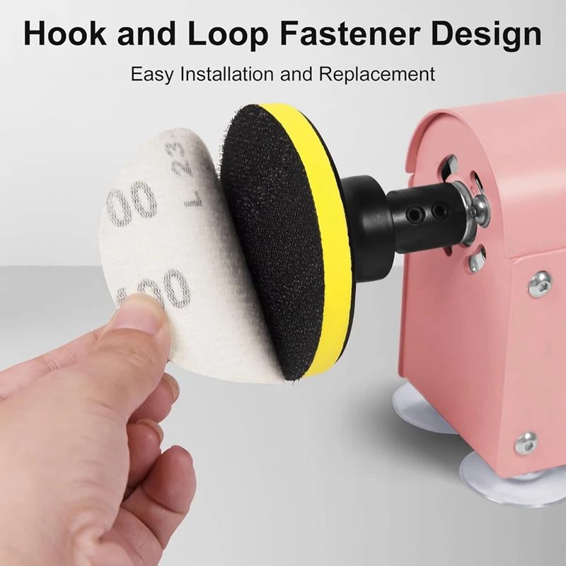 120 peças almofada de polimento de lixa de 3 espaços, acessório de moedor de bancada, grão 60-10000, kit de fixação de lixa para madeira, resina