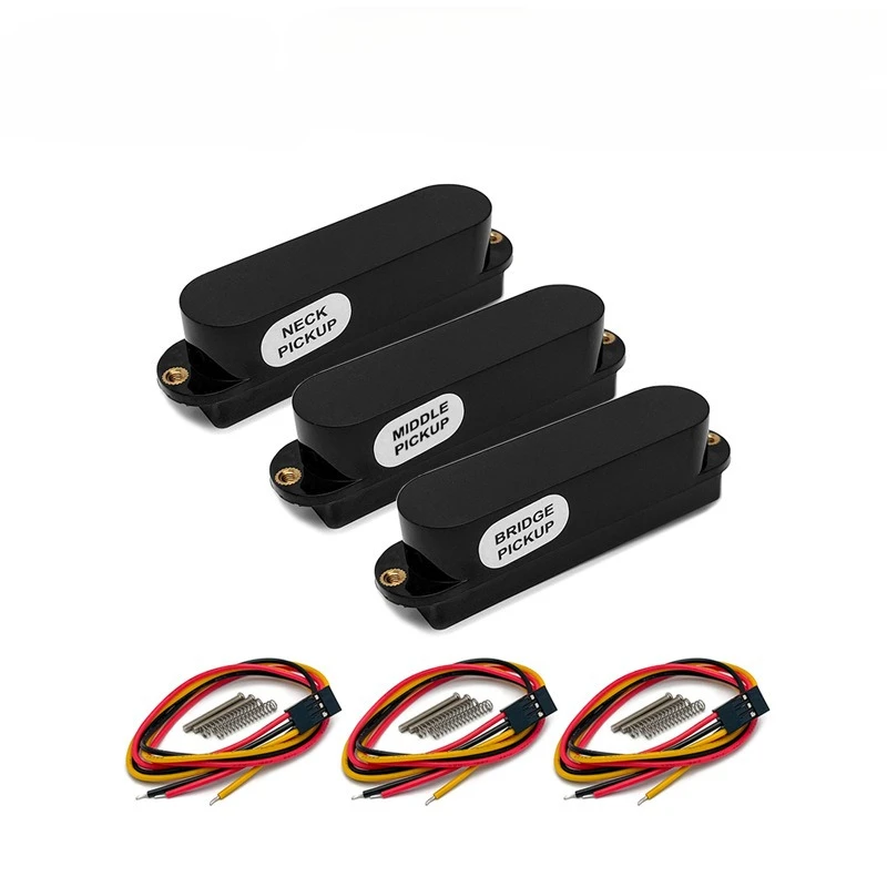 SSS Active Single Coil Pickups Set for ST-Style 6 String Electric Guitar Neck Middle Bridge Guitar Accessories