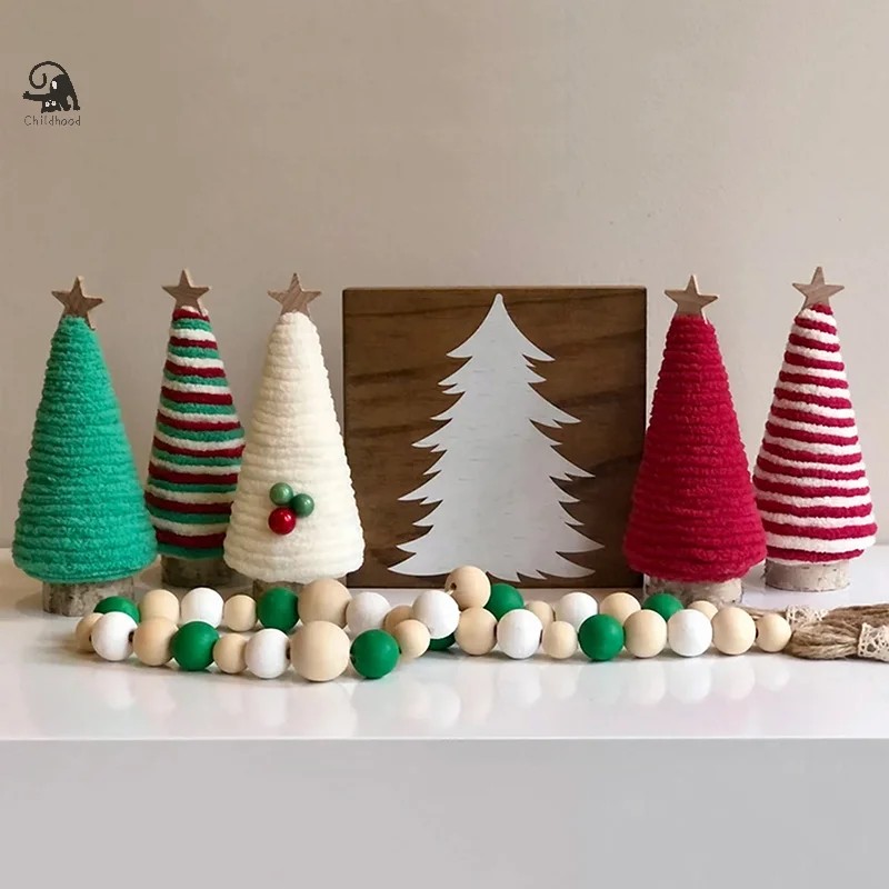 12 cm Puppenhaus Miniatur Mini Weihnachtsbaum Modell Tisch Regal Layout Szene DIY Zubehör Für Puppenhaus Weihnachten Dekor Spielzeug