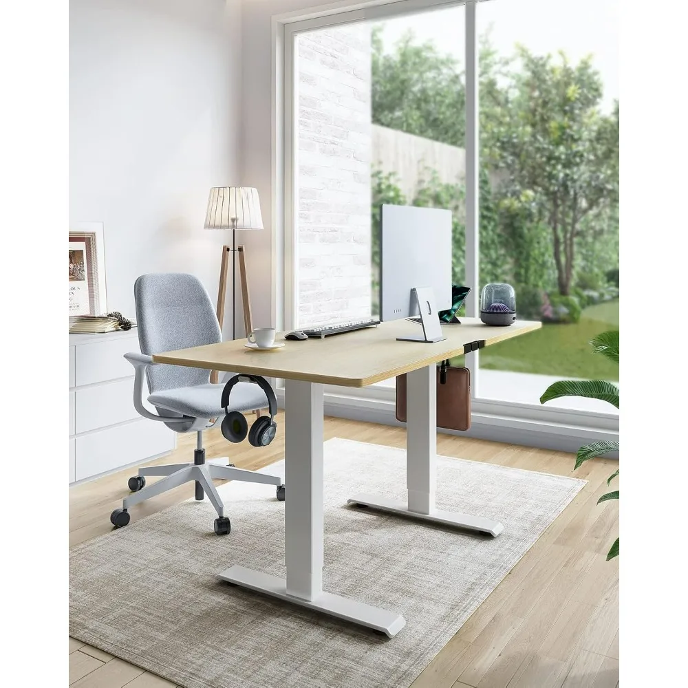 TZESD12N Home-Office-meja kerja, 48 24 Inch, Maple