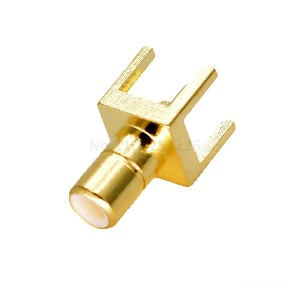 SMB-JE connector, 50-ohm RF adapter, SMB straight connector, RF antenna connector, PCB solder-to-board socket (1 pcs)