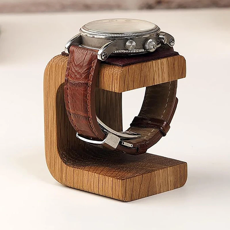 Holz Uhrenhalter Schmuck Organizer Display Ständer für Armband Ring Ohrring Uhr Display Massivholz Uhrenständer