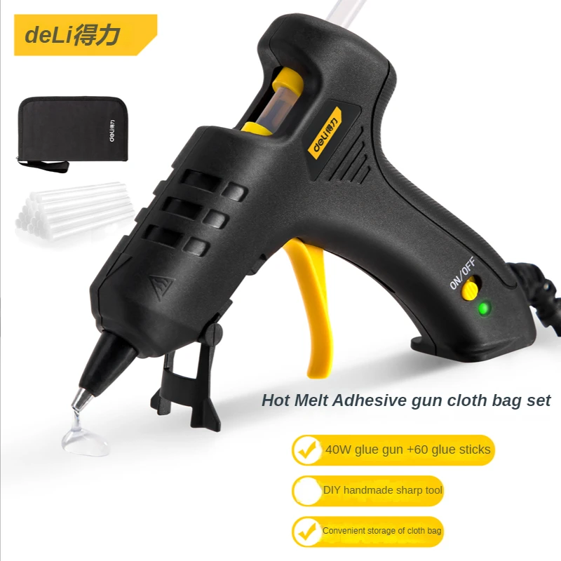 

DELI Hot Melt Glue Gun, 3.6V,Lithium Battery,Cordless Glue Glue,With Glue Stick 140mm,Home DIY Household Tools, Hand Craft Tools