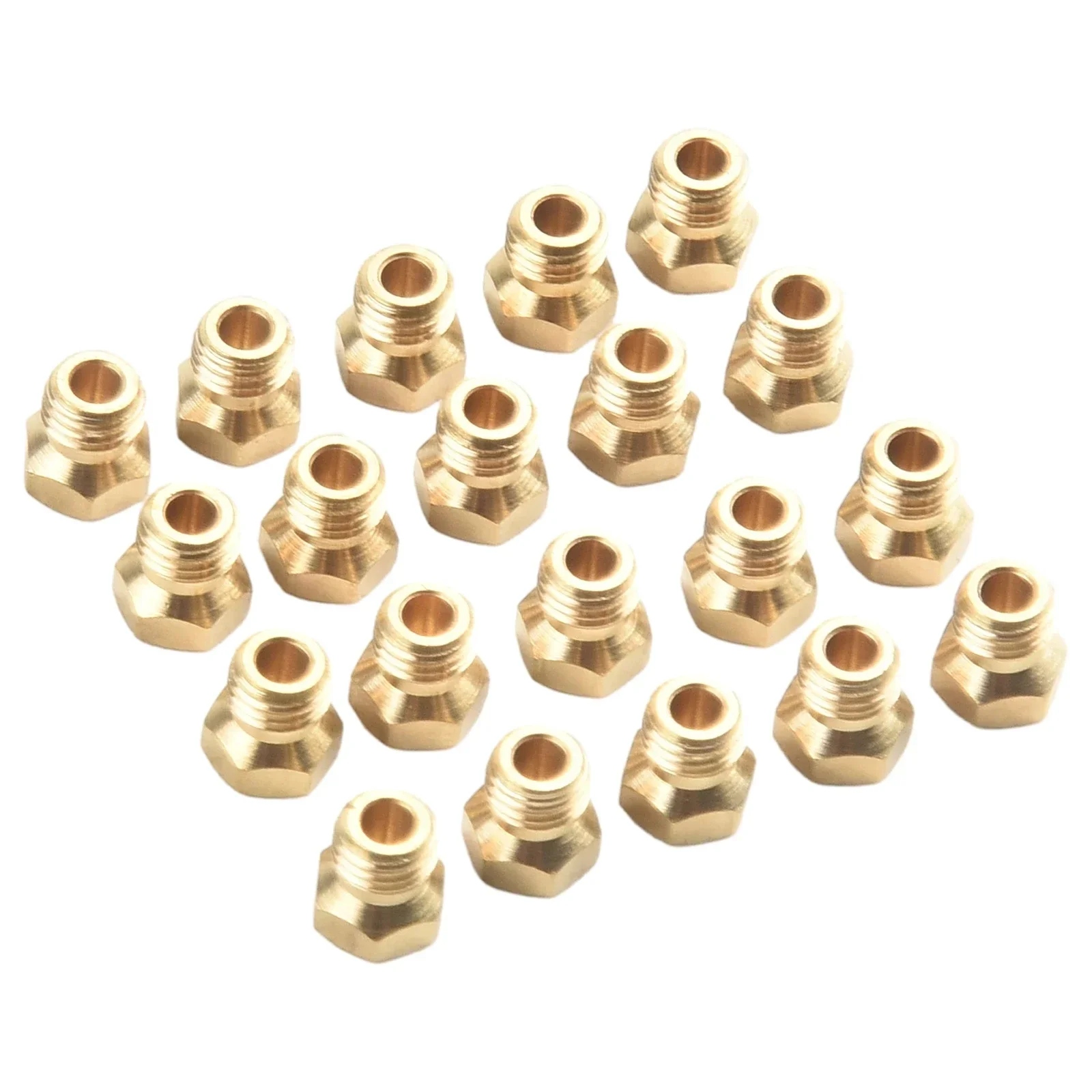 

20Pcs Brass Jet Nozzle Propane Burner Orifice Kit Grill Replacement Parts LP Gas Cast Iron Burner Nozzle Cookware Parts