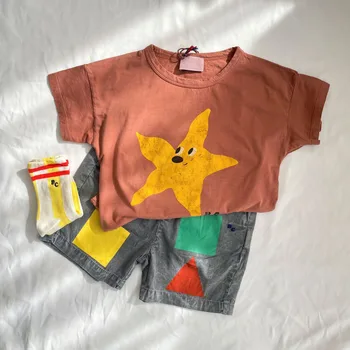 Kids' Cartoon Cotton T-Shirt | Short-Sleeve Top for Ages 1-11 3 2025 Kid Clothes New Spring Sumemer Korean Baby Boys Girls Cotton Cartoon Short Sleeve T Shirts Children's Outerwear Clothings 3
