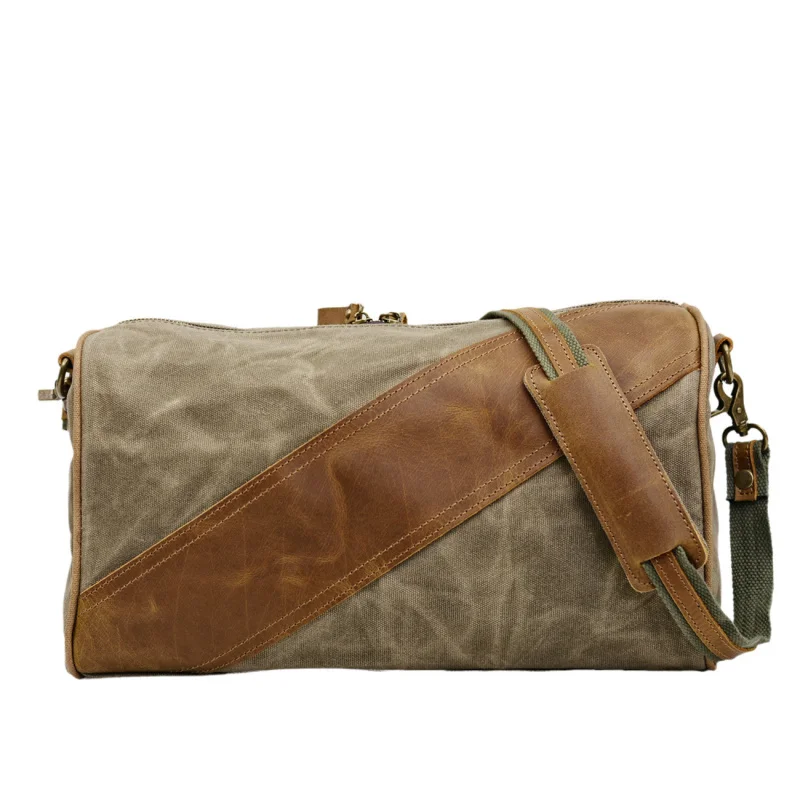 New men's canvas crossbody bag casual and artistic, retro style single shoulder bag for men, women's simple messenger bag