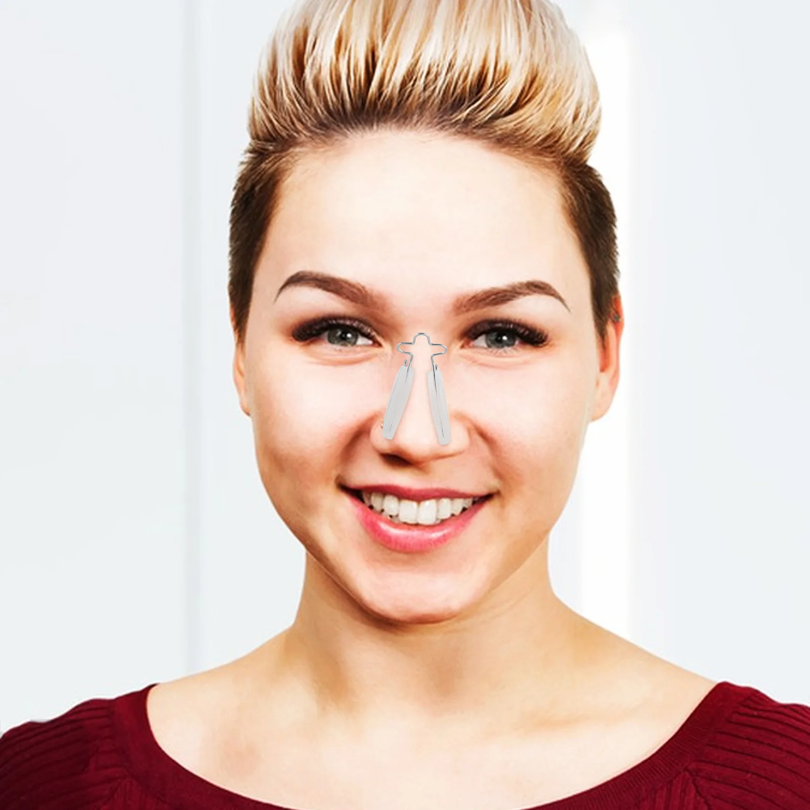 

Silicone Nose Bridge Lifting Clips Nose Shaper Slimming Straightener Beauty Clip Tool Transparent for Makeup Lifting Clips