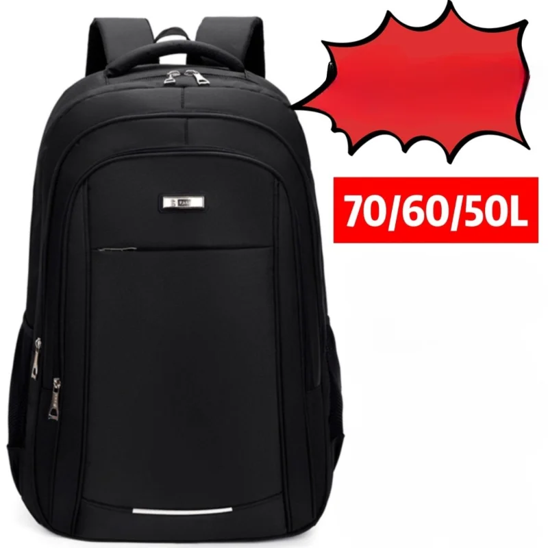 70L Promotion on Large Capacity Water Proof Backpack Men Travel Bag Travel Outdoor Hiking Bag Mid High Shoulder School Bag Boy