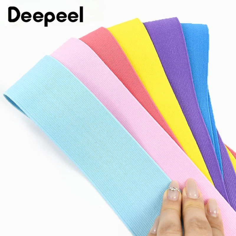 5Meters 20-50mm Nylon Elastic Bands Jeans Pants Waistband 1.2mm Thick Rubber Band Clothes Belt Stretch Tape Sewing Accessories