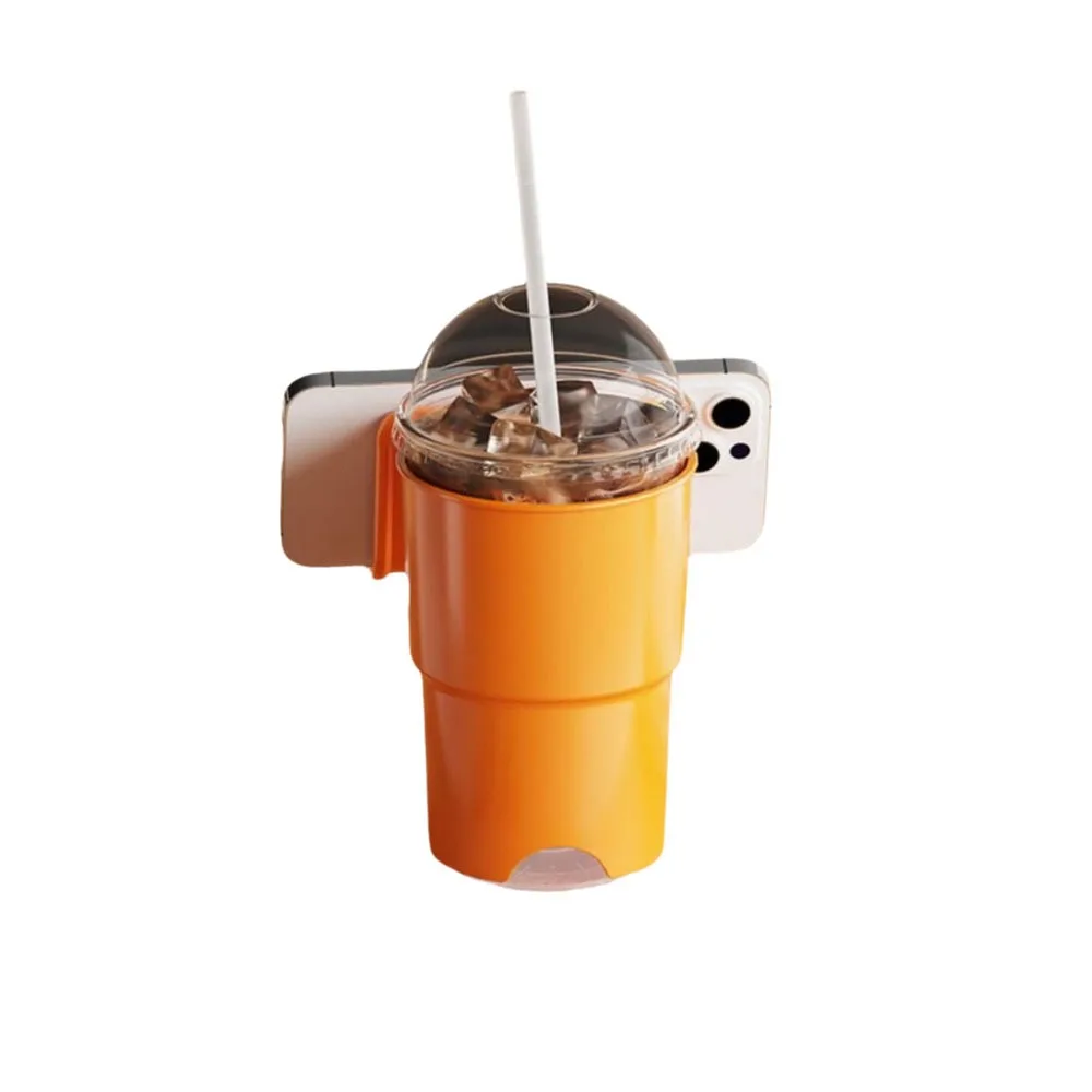 

Съемная присоска, держатель для чашки с водой, устойчивый к наконечникам, с держателем для телефона, настольная подставка для напитков, многофункциональная защита от разлива