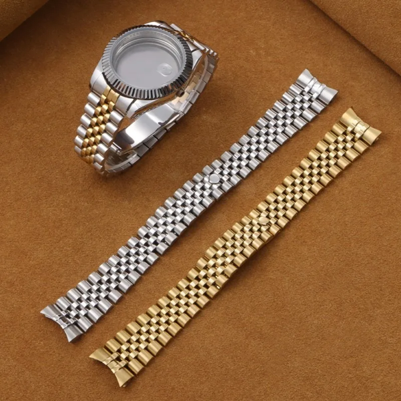 

Watch Band For Rolex DATEJUST DAY-DATE OYSTERPERTUAL DATE Stainless Steel Strap Watch Accessories 20mm 21mm waterproof